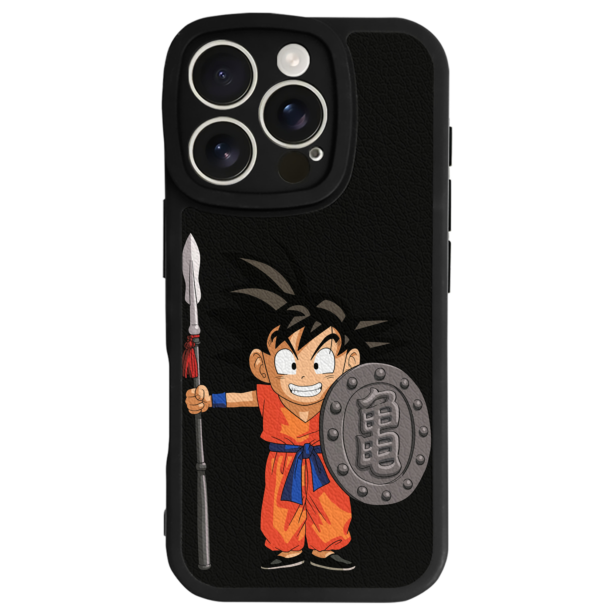 （画像用） ドラゴンボール 孫悟空（そん ごくう）Son Goku カカロット DRAGON BALL Kakarotto 【iPhone 16シリーズ対応】シリコンスマホケース（レザー調） 材質：シリコン